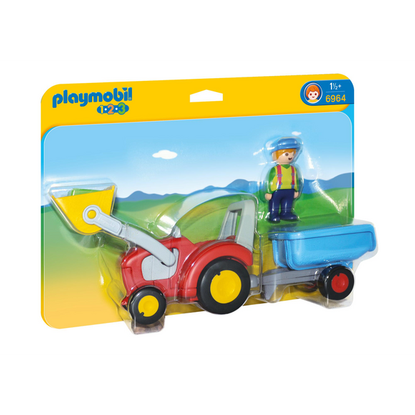 Playmobil - 1.2.3 Tractor with Trailer
