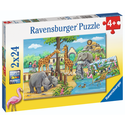 Ravensburger - Welcome to the Zoo Puzzle 2x24 pieces