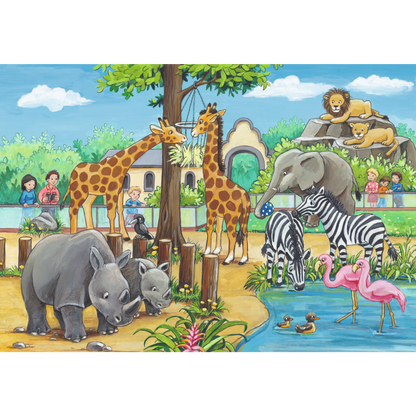 Ravensburger - Welcome to the Zoo Puzzle 2x24 pieces
