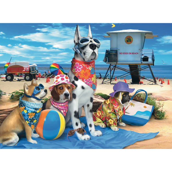 Ravensburger - No Dogs on the Beach Puzzle 100 pieces