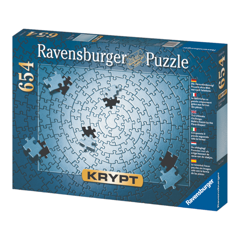 Ravensburger - KRYPT Silver Spiral Puzzle 654 pieces