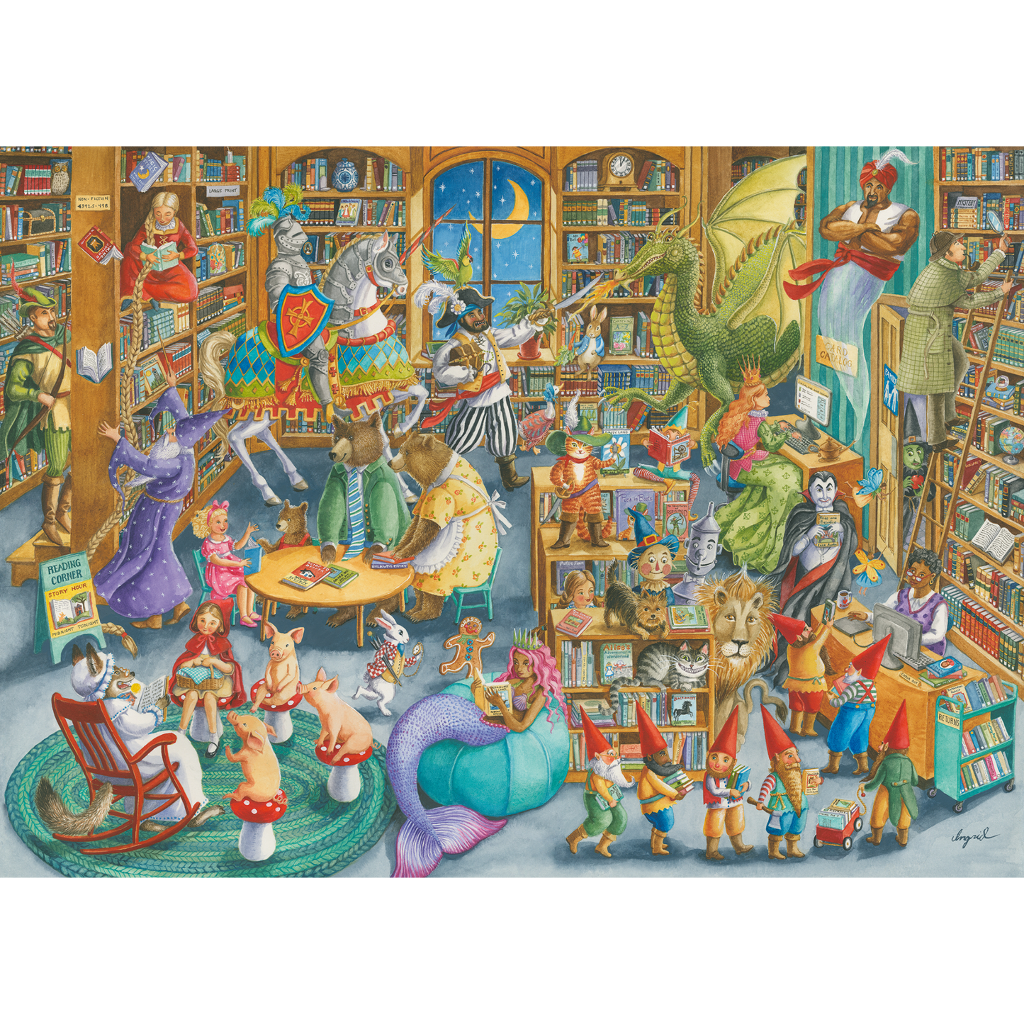 Ravensburger - Midnight at the Library 1000 pieces