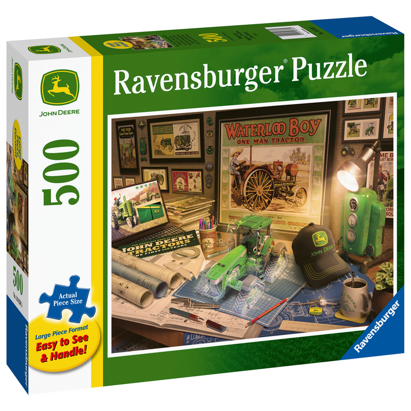 Ravensburger - WT John Deere Work Desk Puzzle 500pcLF