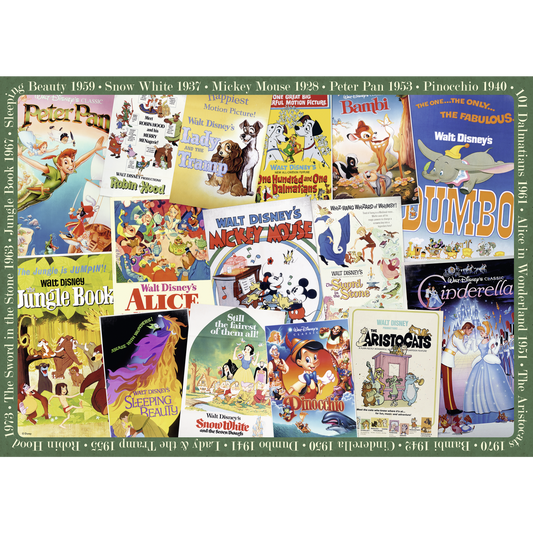 Ravensburger Disney Vintage Movie Posters Puzzle 1000 pieces