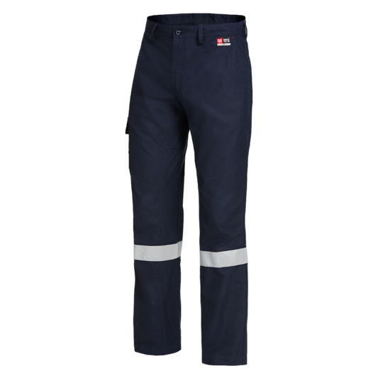 KingGee Men's Shieldtec Fr Flat Front Taped Cargo Pant - Navy