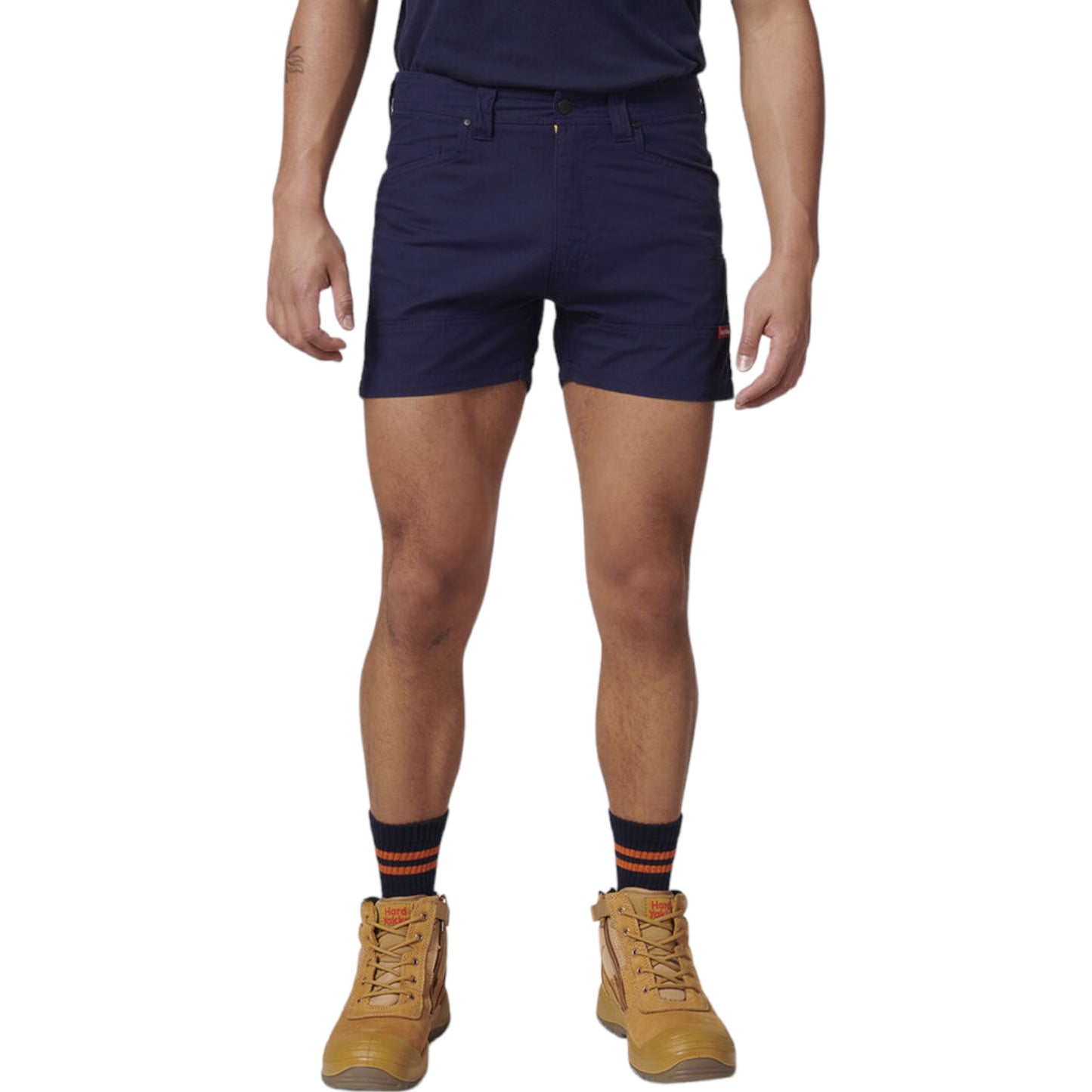 HARD YAKKA MEN'S 3056 MENS RIPSTOP UTILITY SHORT - NAVY