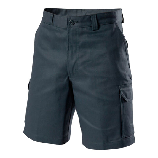 Hard Yakka Men's Relaxed Fit Mid Weight Cotton Drill Short - Green