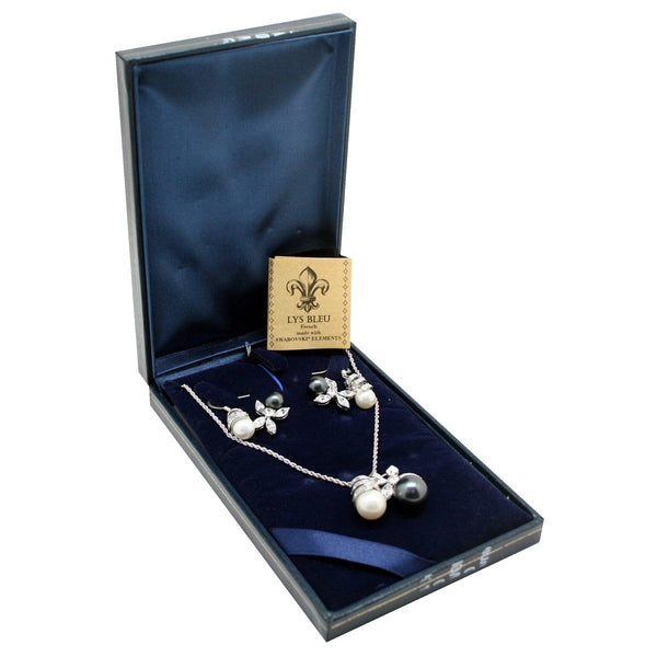 [Clearance] Lys Bleu French Collection Necklace & Earrings Set with Swarovski Elements