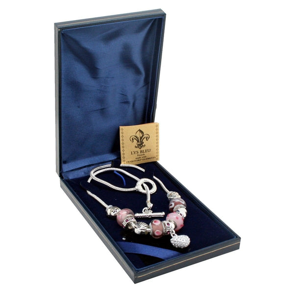 [Clearance] Lys Bleu Chambord Charm Necklace with Swarovski Elements