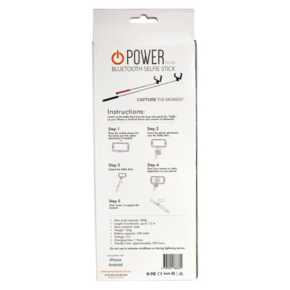 Selfie Stick - Pink Tech Power 