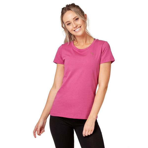 Puma Women's Athletic Tee - Magenta Haze Apparel Puma  (2122609426491)