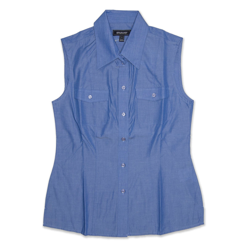 StyleCorp Sleeveless Shirt Women's - Blue Workwear StyleCorp 