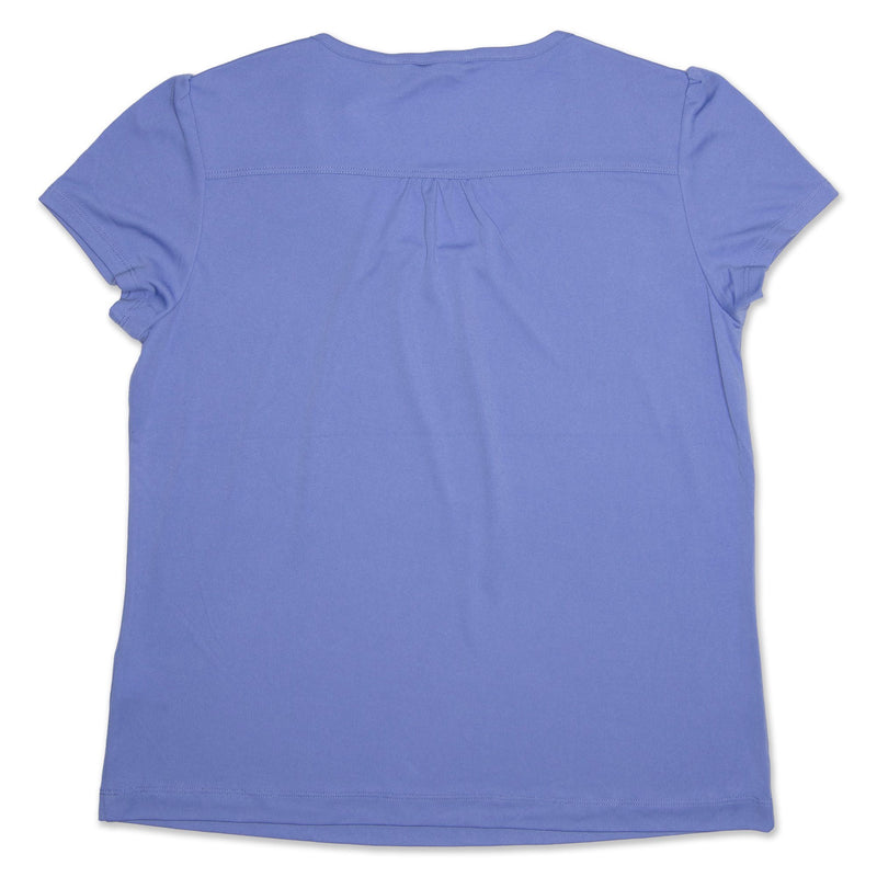 NNT Round Neck Short Sleeve Women's Top - Blue Workwear NNT 