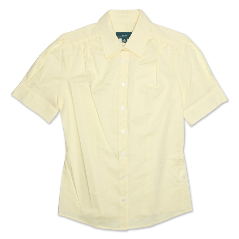 NNT Free Fit Short Sleeve Tailored Womens Shirt - Lemon Workwear NNT 