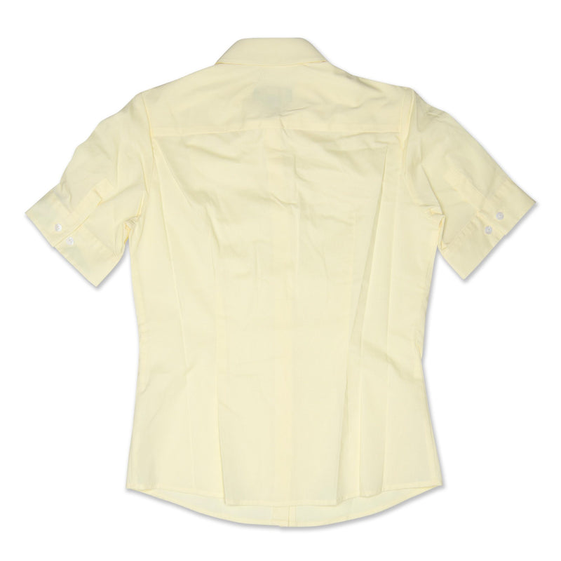 NNT Free Fit Short Sleeve Tailored Womens Shirt - Lemon Workwear NNT 