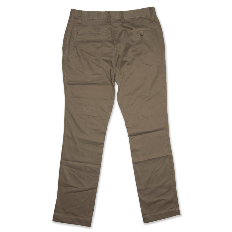 Bracks Ryan Cotton Casual Fit Flat Front Men's Trousers - Brown Moss Workwear Bracks 
