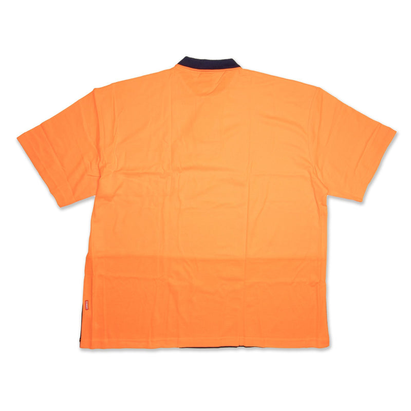 Stubbies Hi Vis Short Sleeve Men's Polo - Orange Workwear Stubbies 
