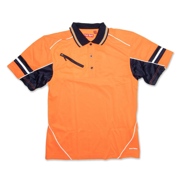 Hard Yakka Kool Gear Hi Vis Short Sleeve Women's Shirt - Orange Workwear Hard Yakka 