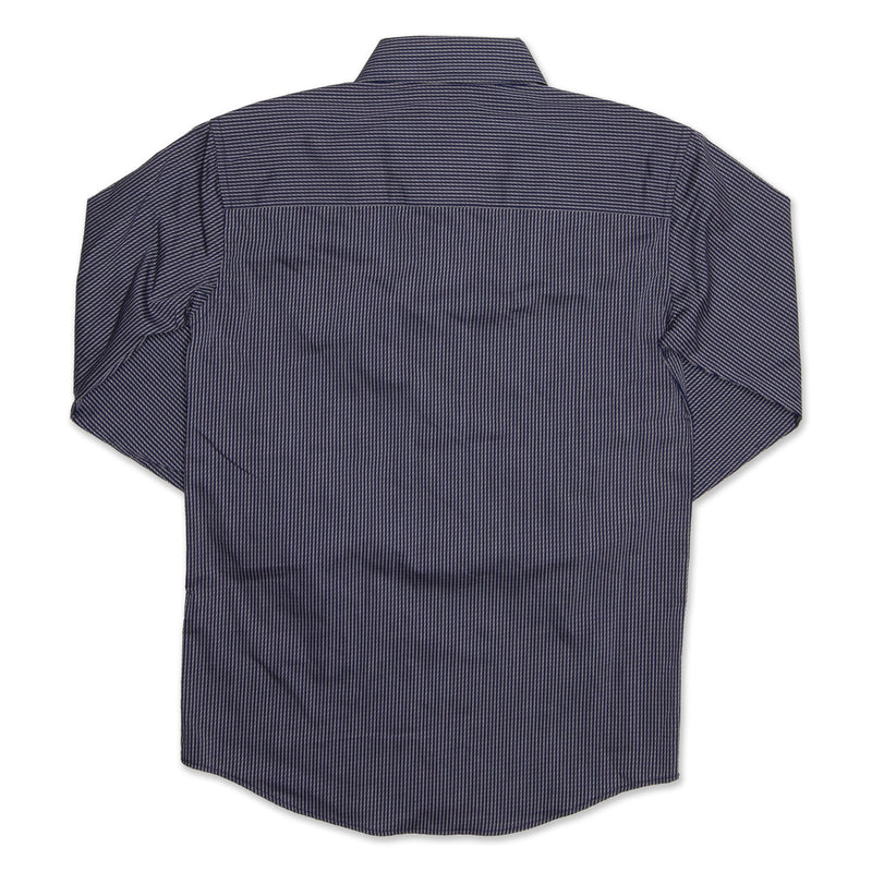 Fred Bracks Long Sleeve Boy's Shirt - Navy Workwear Fred Bracks 