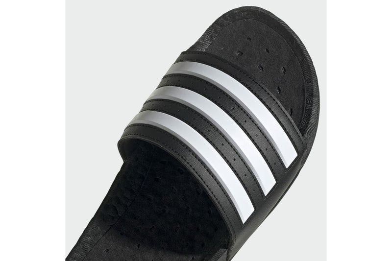 Adidas Men's Adilette Boost (Black/White/Black)