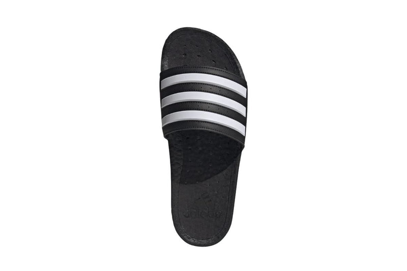 Adidas Men's Adilette Boost (Black/White/Black)