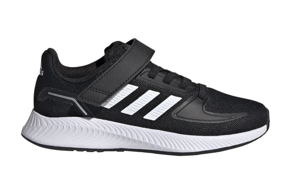 Adidas Kids' Runfalcon 2.0 Running Shoes (Core Black/White/Silver Met.)