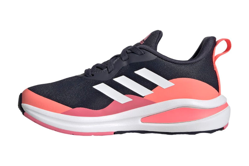 Adidas Girls' Fortarun Lace Running Shoes (Shadow Navy/White/Acid Red)
