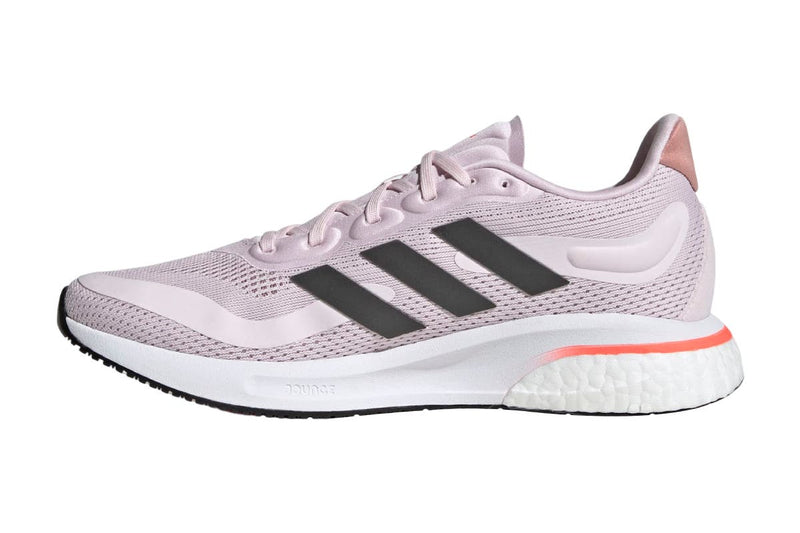 Adidas Women's Supernova Running Shoes (Almost Pink/Carbon/Turbo)