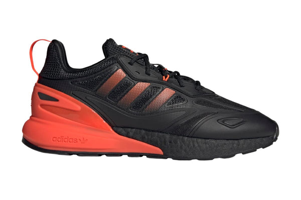 Adidas Men's ZX 2K Boost 2.0 Casual Shoes (Core Black/Solar Red/Solar Gold)