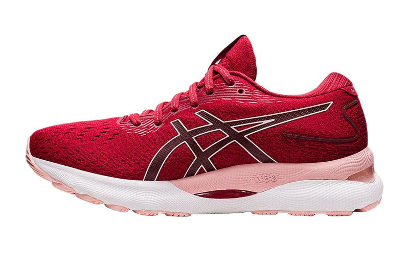 ASICS Women's Gel-Nimbus 24 Running Shoes (Cranberry/Frosted Rose)