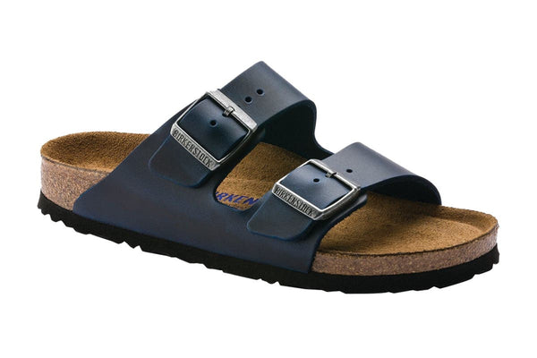 Birkenstock Unisex Arizona FL Soft Footbed Sandal (Blue)