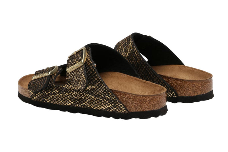 Birkenstock Arizona Sandals (Shiny Python Black)