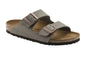 Birkenstock Arizona Birko-Flor Nubuck Regular Fit Sandal (Stone)