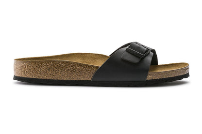 Birkenstock Unisex Madrid Birko-Flor Narrow-Fit Sandal (Black)