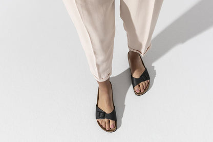 Birkenstock Unisex Madrid Birko-Flor Narrow-Fit Sandal (Black)