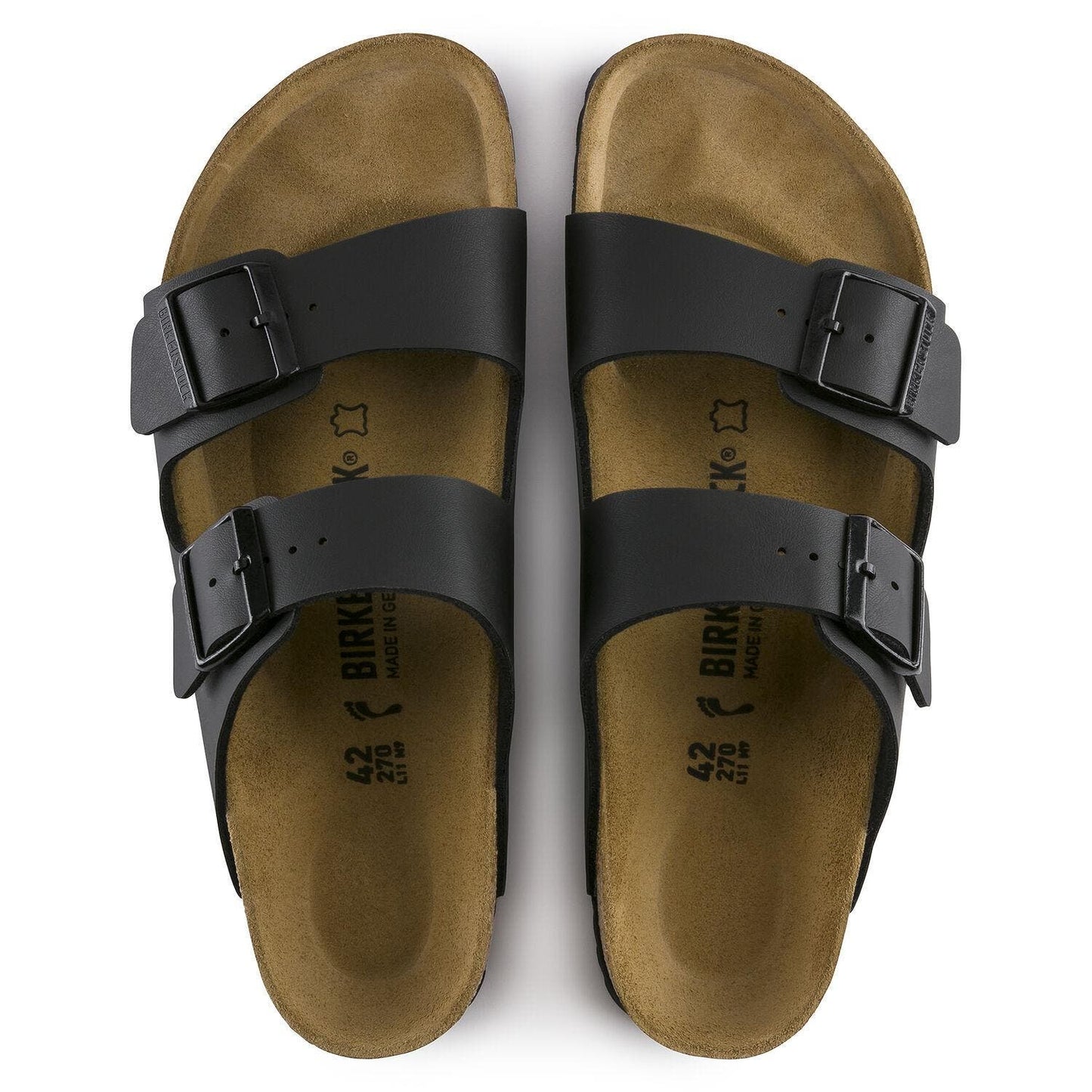 Birkenstock Unisex Arizona Birko-Flor Regular Fit Sandal (Black)