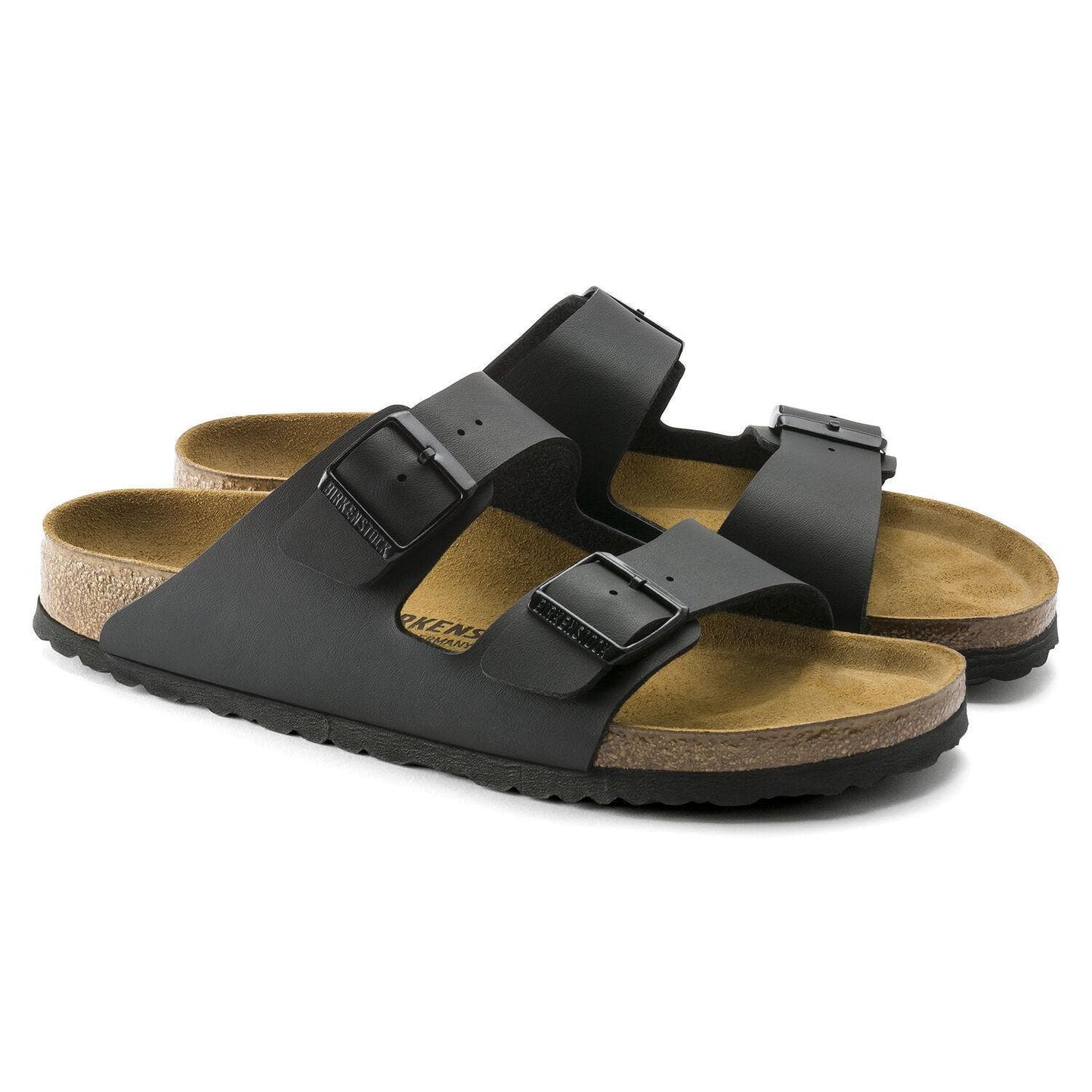Birkenstock Unisex Arizona Birko-Flor Regular Fit Sandal (Black)