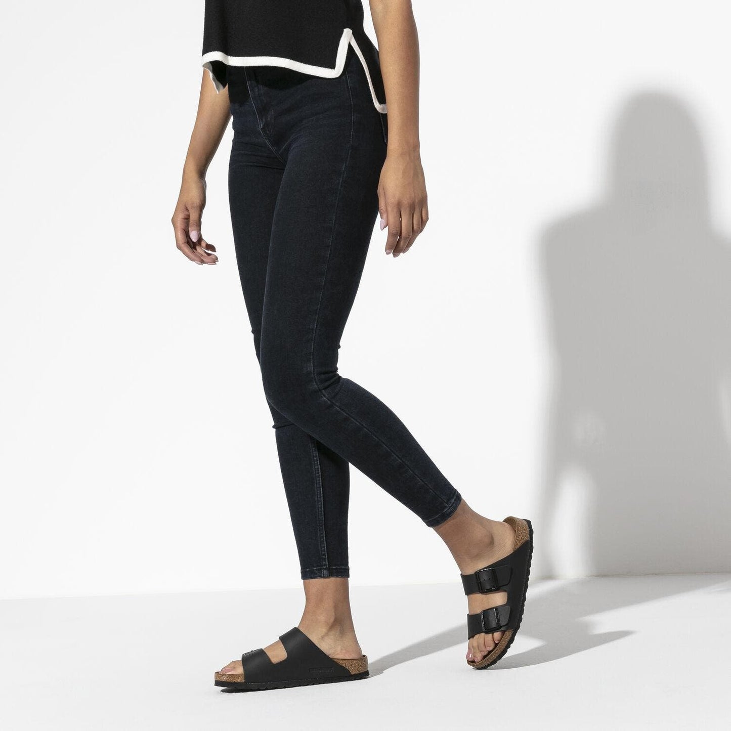 Birkenstock Unisex Arizona Birko-Flor Regular Fit Sandal (Black)