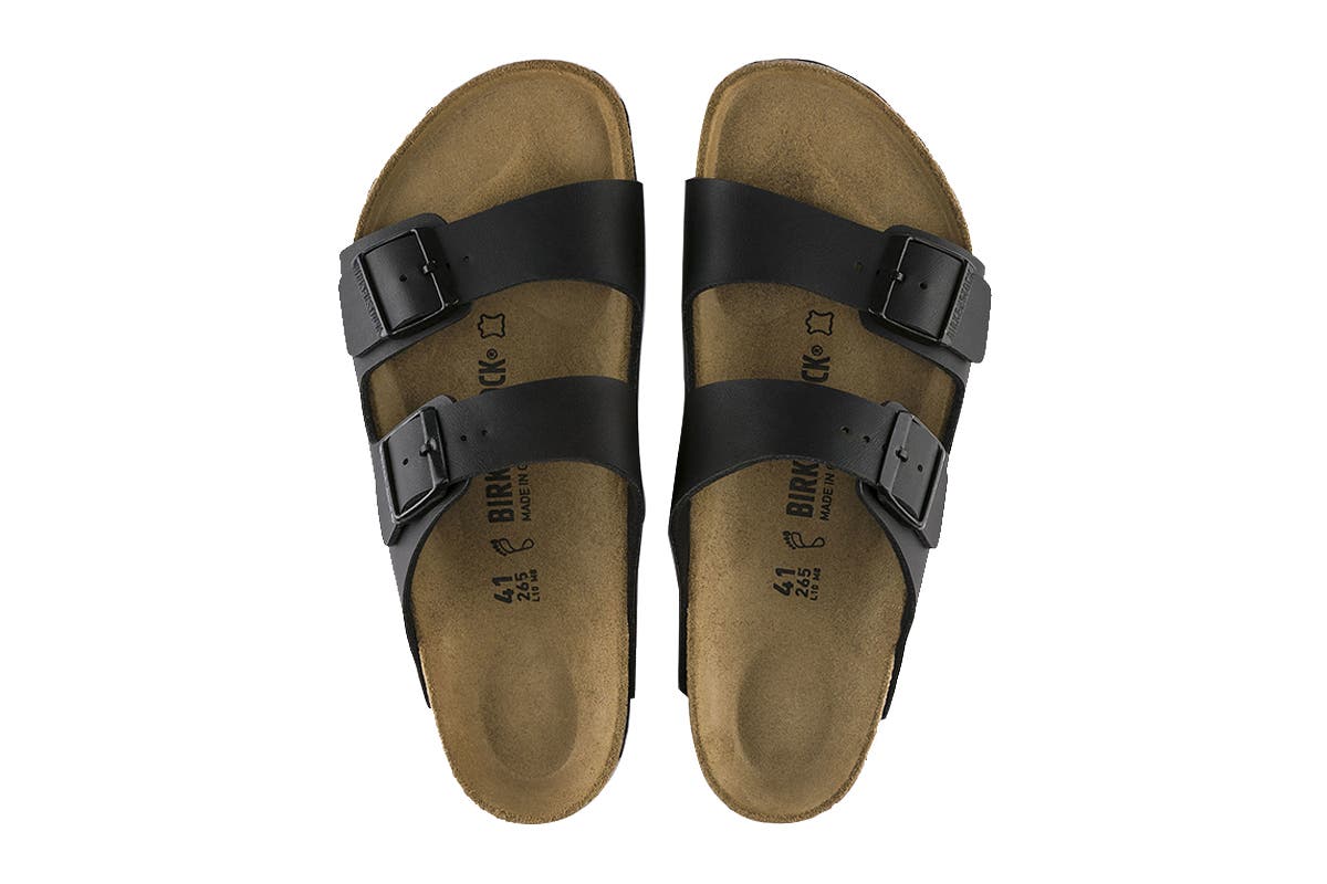 Birkenstock Unisex Arizona Birko-Flor Regular Fit Sandal (Black)