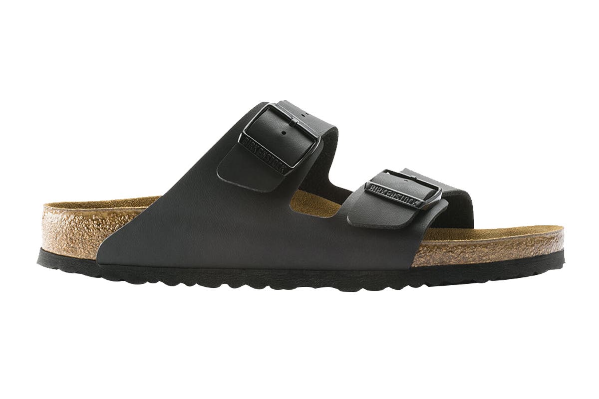 Birkenstock Unisex Arizona Birko-Flor Narrow-Fit Sandal (Black)