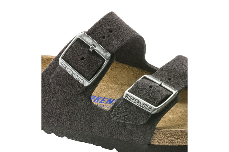 Birkenstock Arizona Soft Footbed Suede Leather Sandal (Velvet Grey)