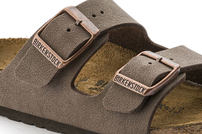 Birkenstock Kids Arizona Birkibuc Narrow-Fit Sandal (Mocha)