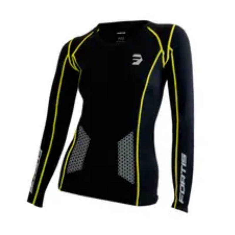 Fortis Women's Long Sleeve Compression Top - Black