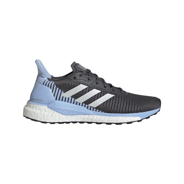 Adidas Womens SolarGlide ST 19 Shoes - grey six/GREY ONE F17/glow blue SP-FOOTWEAR-WOMENS Adidas 