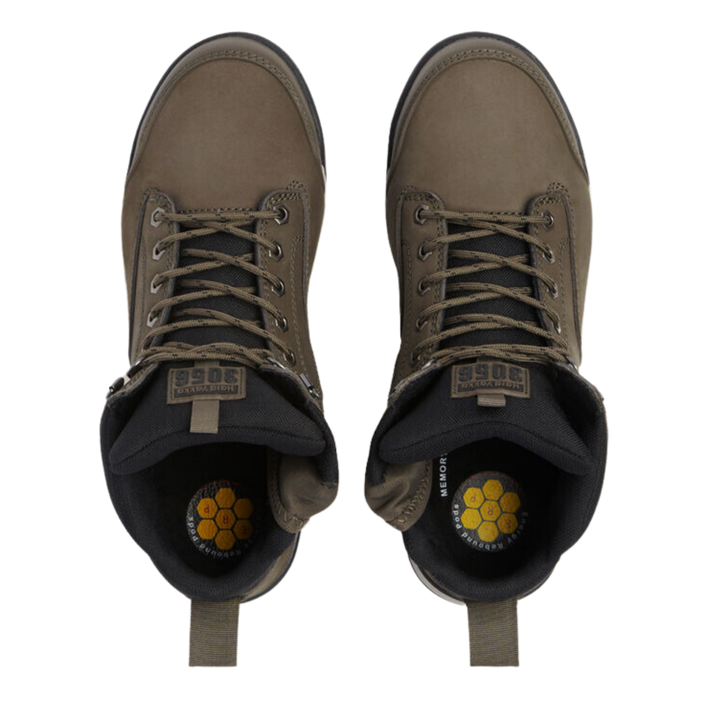 Hard Yakka Men's 3056 Lace Up & Side Zip Steel Toe Safety Boot - Cedar