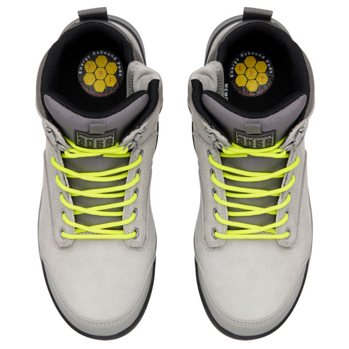 Hard Yakka Men's 3056 Lace Up & Side Zip Steel Toe Safety Boot - Grey
