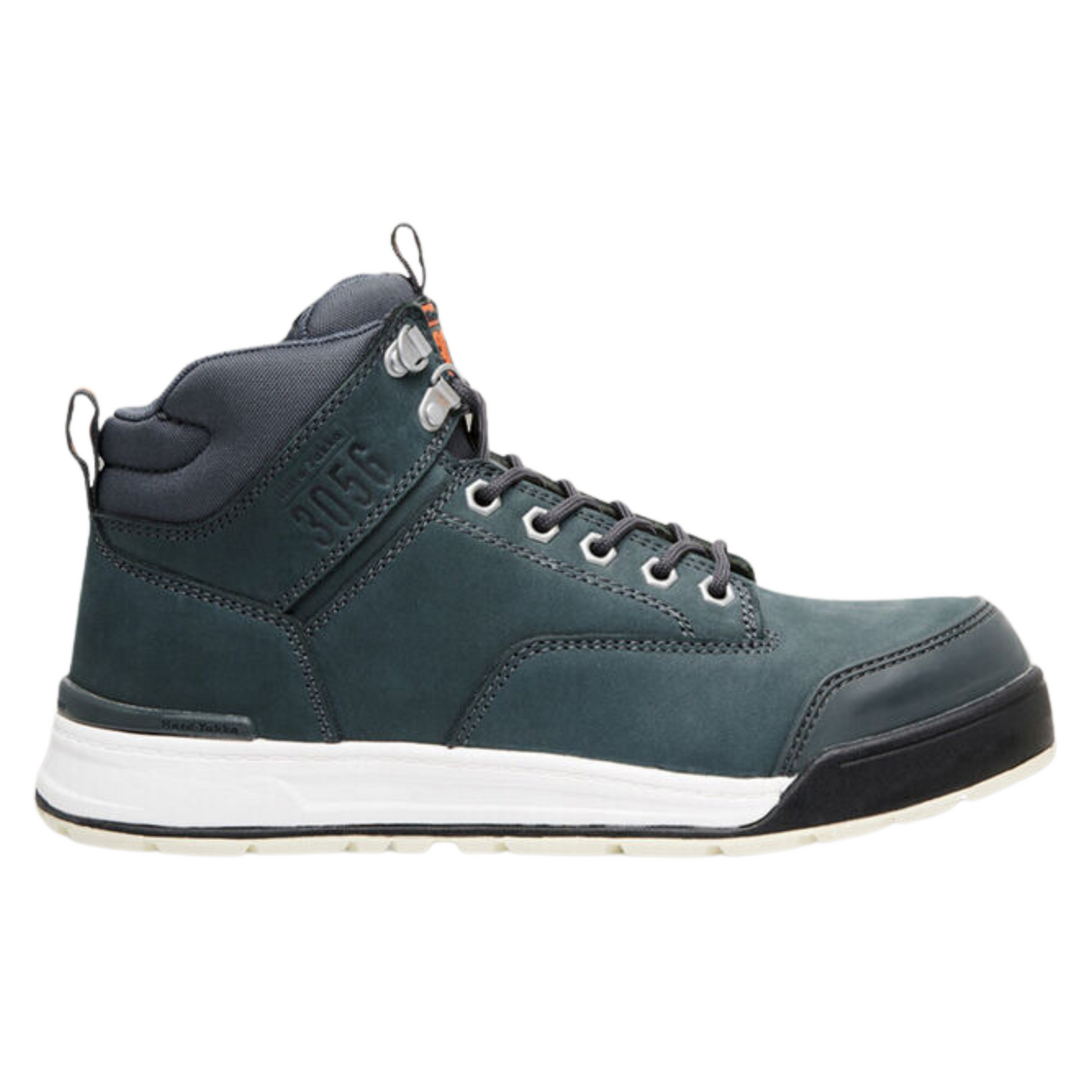 Hard Yakka Men's 3056 Lace Up & Side Zip Steel Toe Safety Boot - Navy