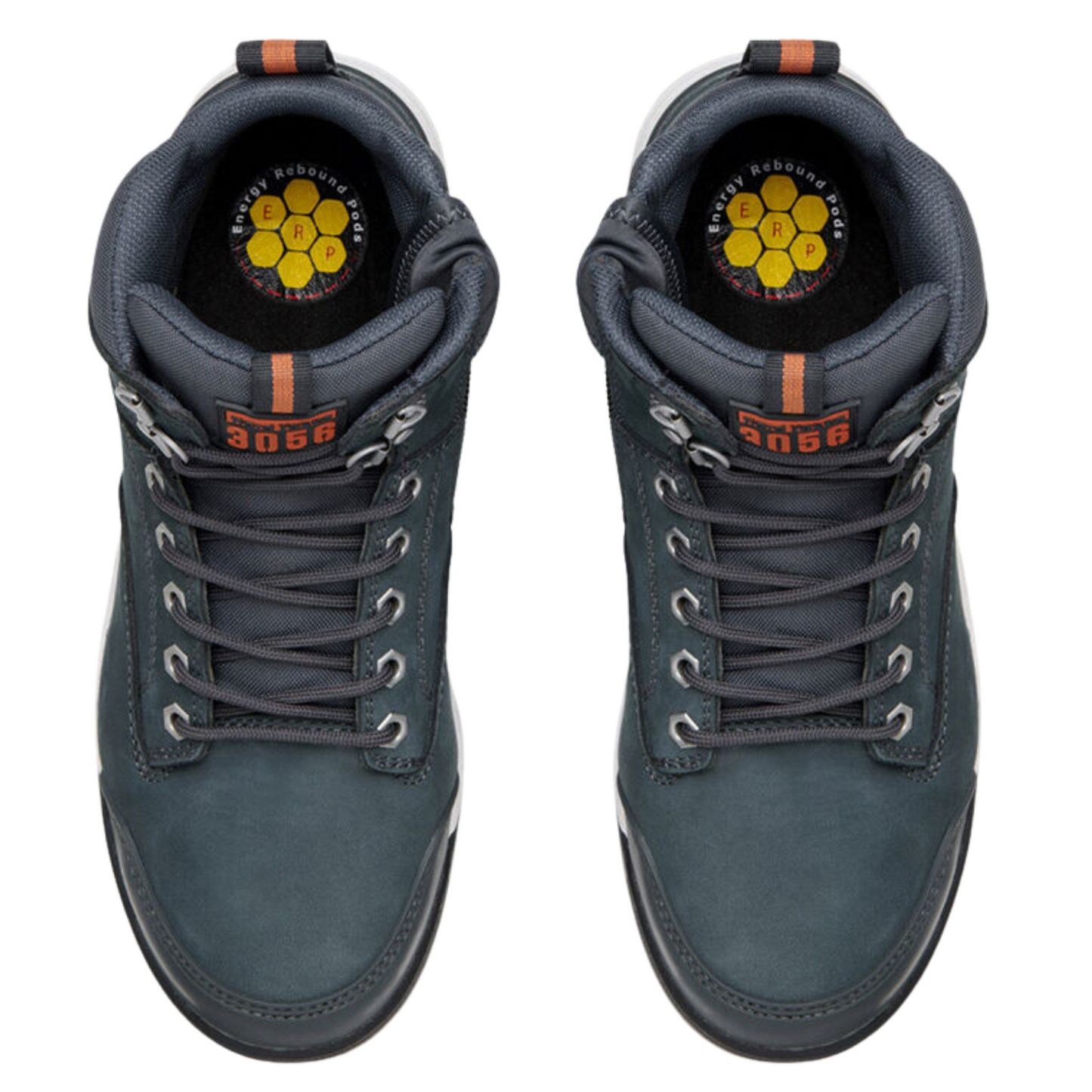 Hard Yakka Men's 3056 Lace Up & Side Zip Steel Toe Safety Boot - Navy