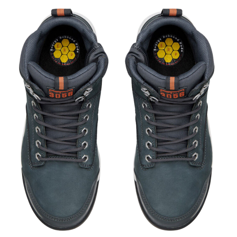Hard Yakka 3056 Lace Up Side Zip Steel Toe Safety Boot Navy MENS