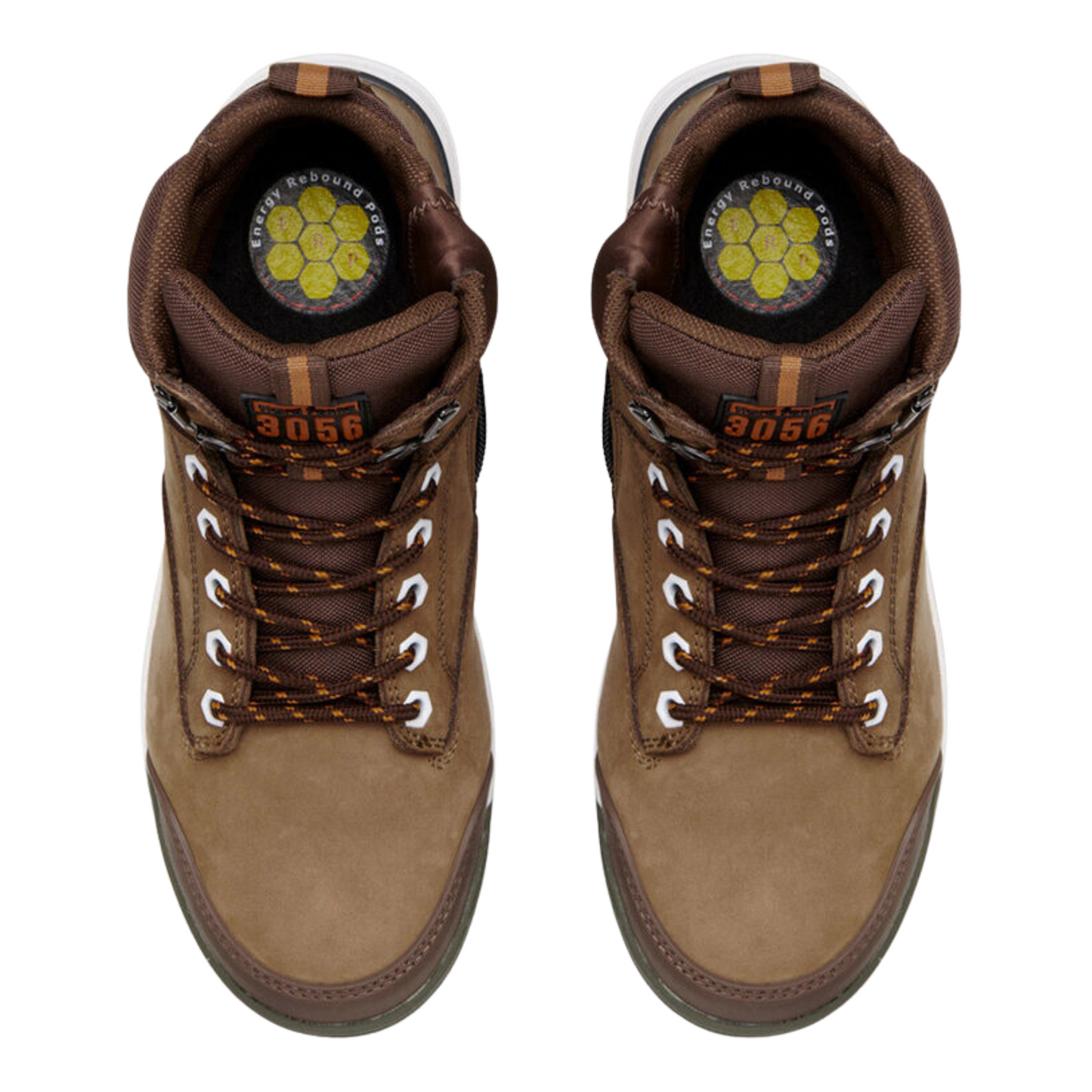Hard Yakka Men's 3056 Lace Up & Side Zip Steel Toe Safety Boot - Oak
